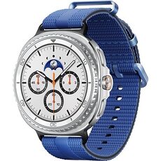 Galaxy Watch8 Classic | 46 мм | 4G LTE | White | Athleisure/Blue | S/M, Размер: 46 мм, Цвет: White, Тип ремешка: Athleisure, Цвет ремешка: Blue, Размер ремешка: S/M, Подключение часов: Bluetooth / Wi-Fi + 4G LTE